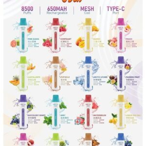 魅嗨 MEHA VBar 小白條一次性 (8500口 拋棄式霧化器) (便攜款)